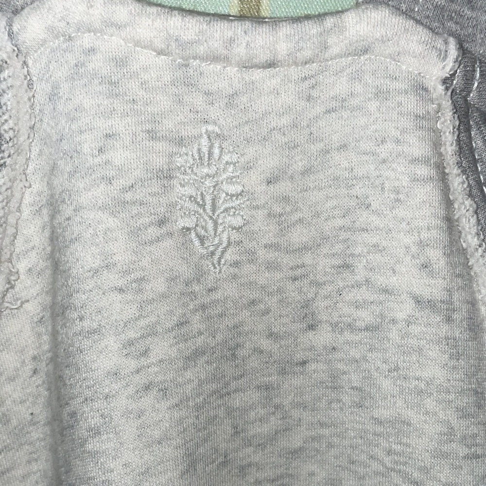 Free People Movement Making It oversized overalls onesie Ivory Gray S NWT - Picture 11 of 12